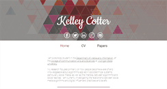 Desktop Screenshot of kelleycotter.com