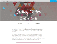 Tablet Screenshot of kelleycotter.com